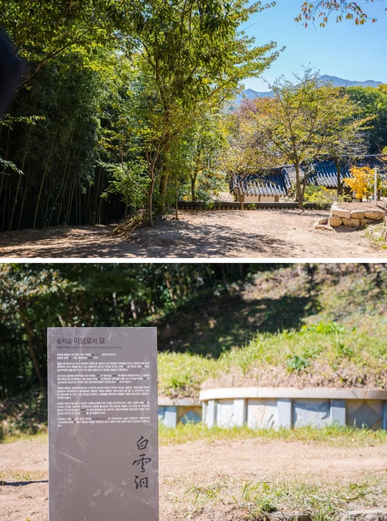 전남 강진 월출산 비밀정원 백운동 원림 6 백운동 원림 이담로 묘 앞