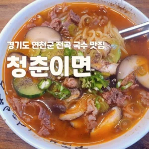 연천군 전곡 국수 맛집 청춘이면