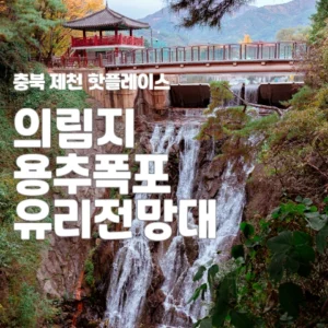 의림지 용추폭포 유리전망대