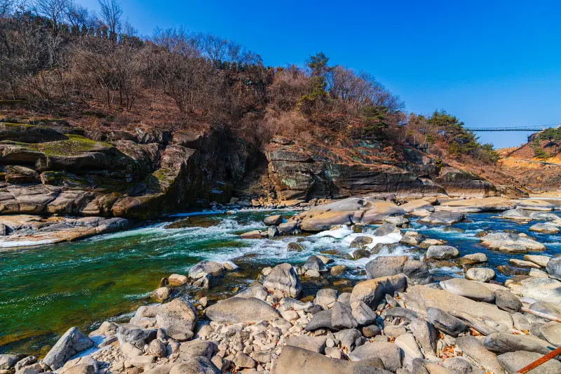 철원 한탄강 물윗길 트레킹: 순담계곡부터 고석정, 신상 현무대교까지 6 elantoryIMG 2861